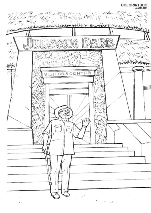 Jurassic Park drawing to print