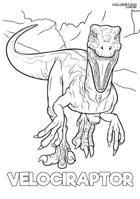 Jurassic Park drawing to paint and print