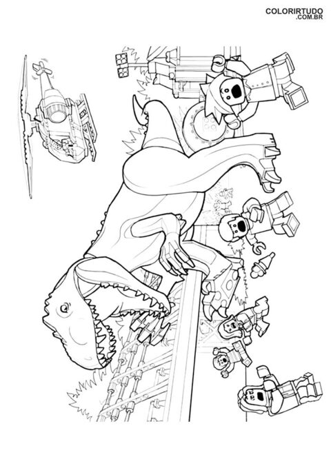 Jurassic Park drawing To color and print
