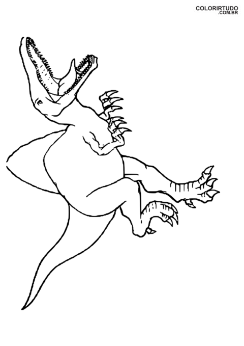 Jurassic Park drawing to paint