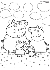 Kolorowanka Świnka Peppa