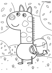 Borrador de Peppa Pig para imprimir