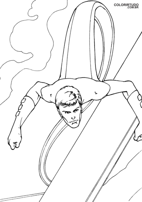 Fantastyczna czwórka kolorowanki do kolorowania i drukowania