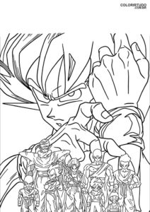 Dragon Ball drawing to paint