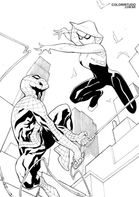 Spider-Man drawing beyond the spider-verse print