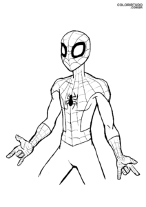 Spider-Man drawing beyond the painted versatile