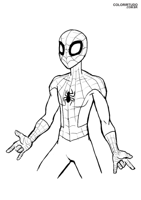 Spider-Man Beyond The Spider-Verse Coloring Page 1
