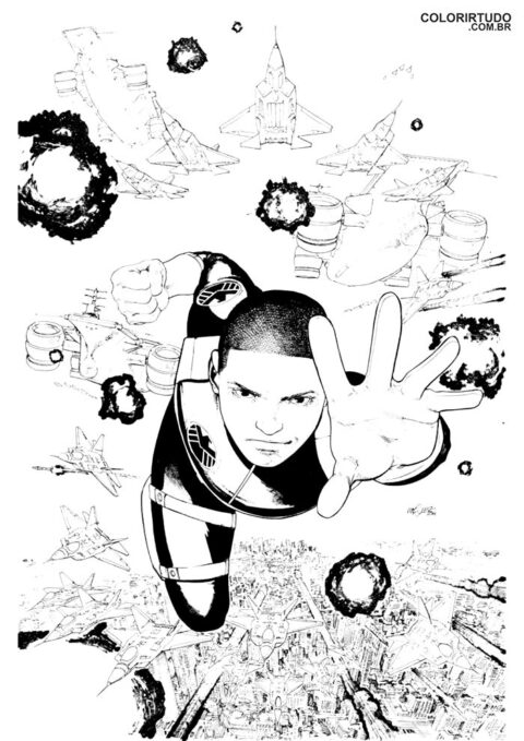 Spider-Man Into the Spider-Verse Coloring Page