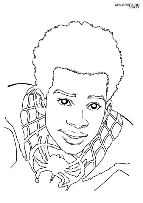 Spider-Man drawing beyond the spider-verse to paint and print