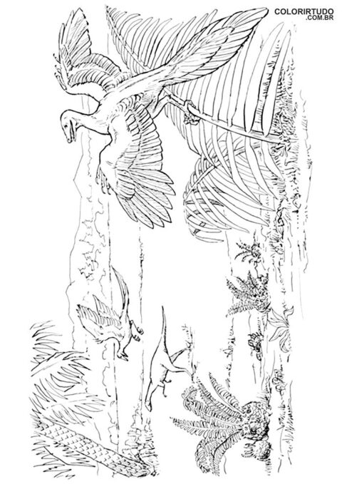 Jurassic Park coloring page