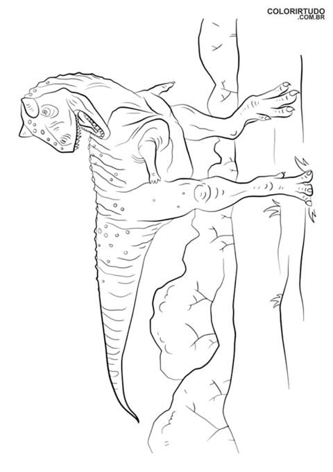 Jurassic Park rysunek do koloru