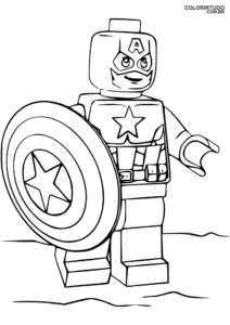 Desenho Para Colorir Do Capitao America