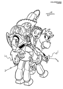Desenho Para Colorir Do Toy Story