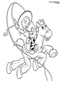 Desenho Para Colorir Jessie Toy Story