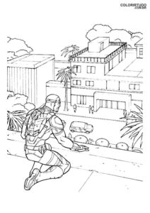 Desenho Para Imprimir Capitao America