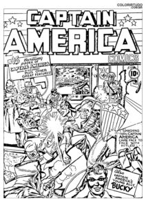 Bozza da stampare da Capitan America