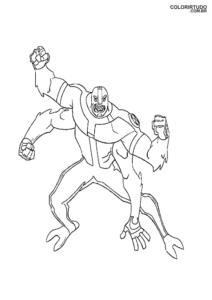 borrador para pintar ben 10