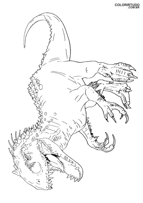 Projekt do malowania Parku Jurajskiego