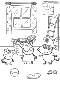 Desenho Peppa Pig De Pintar