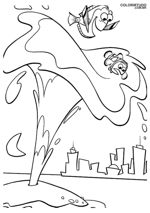Desenho Procurando Nemo De Pintar E Imprimir