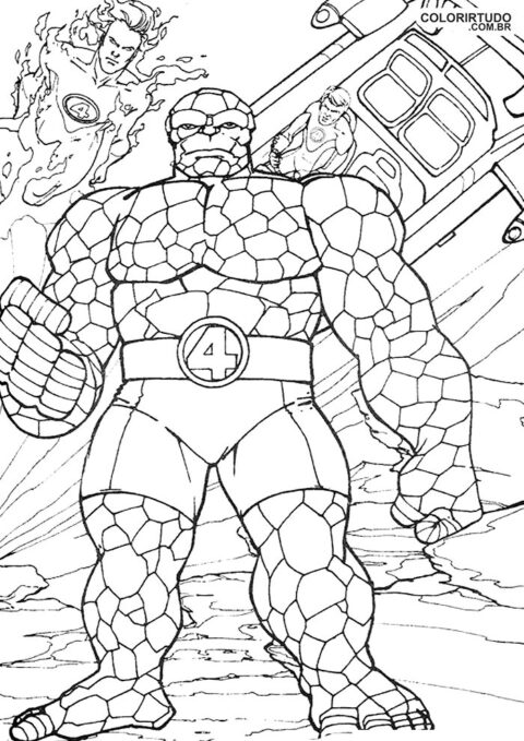 Fantastyczny kolorowy kwartet kolorowy