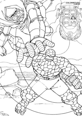 Dessin de dessin à quatuor fantastique