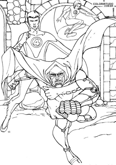 Fantástico dibujo de cuarteto para imprimir