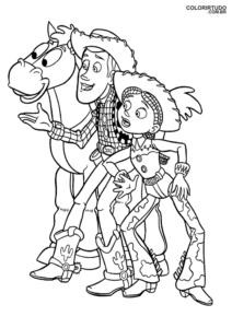 Desenho Woody Para Colorir