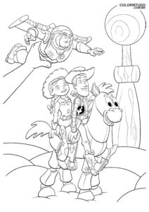 Desenho Woody Toy Story Para Colorir