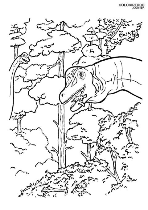 Kolorowanka Jurassic Park Figura