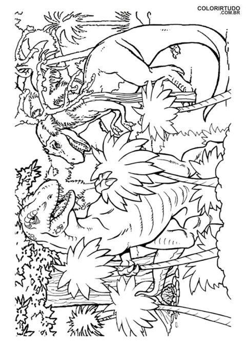 Figura del Parque Jurásico Estampado