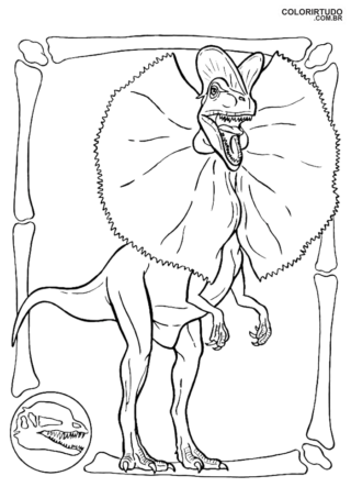 Figura Do Jurassic Park De Pintar E Imprimir