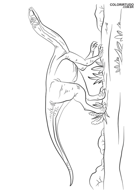 Figura del Parque Jurásico para colorear e imprimir