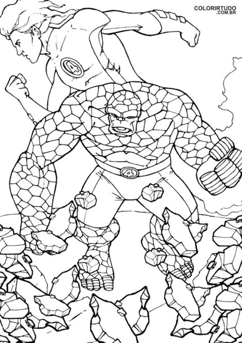 Figurine des Quatre Fantastiques à imprimer