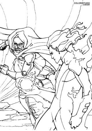 Fantastic Four Figure pour peindre et imprimer un homme de torche