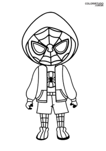 Spider-Man figure beyond the spider-coloring