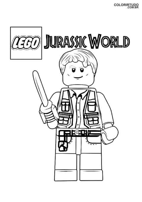 Dibujo de Parque Jurásico para colorear