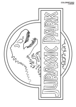 Postać z Jurassic Park do malowania i drukowania