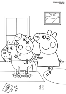 Figura de pintura de Peppa Pig