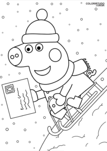 Figura de Peppa Pig para pintar