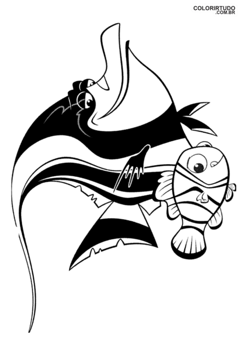 Figura Procurando Nemo De Colorir E Imprimir