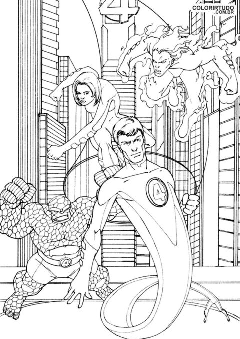 Fantástica figura de cuarteto para imprimir