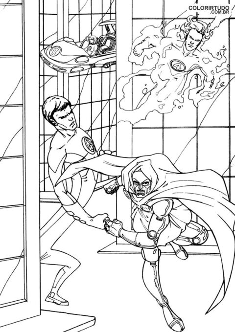 Fantástica figura de cuarteto para pintar