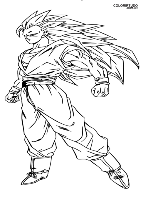 Goku De Colorir