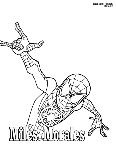 Spider-Man más allá de la versión de la araña colorear