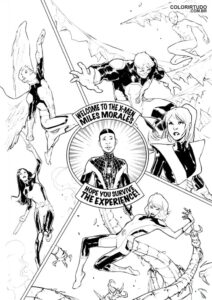 Dibujo de Spider-Man más allá de la versión de Spider-Version
