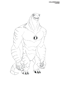 Figura del Ben 10 para colorear