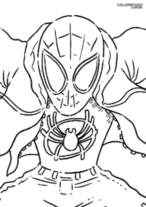 Coloriages Spider-Man Beyond The Spider-Verse à imprimer