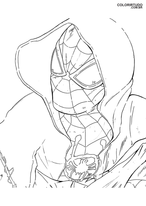 Figura Spider Man más allá del Spider-Verse para imprimir