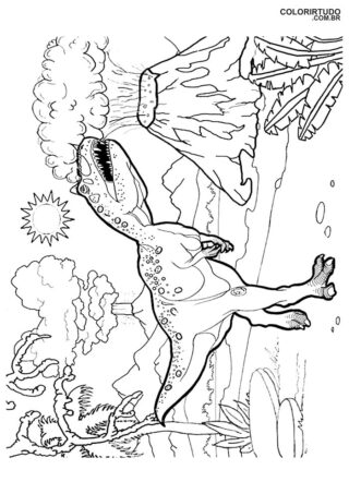 Kolorowanka Park Jurajski